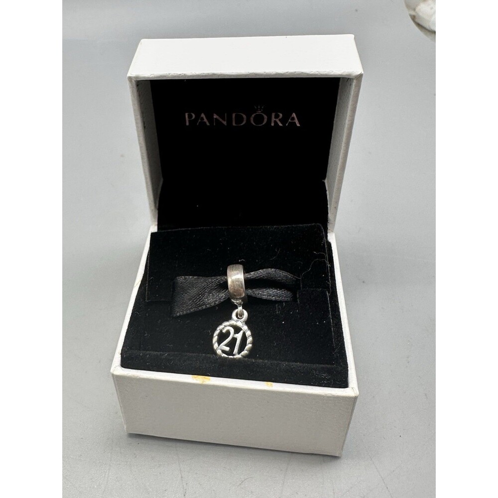 Pandora Sterling Silver Celebration 21 Dangle Charm #790496